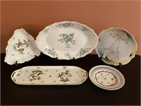 Hand painted plates & platters