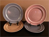 (4) Metlox Colorstax dinner plates