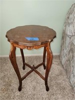 Antique Wooden Plant Stand 27" Tall x 18" Round