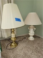 Pair of Lamps 28" & 32" Tall