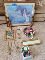 Lot of Assorted Decorative Items Framed Print 30"