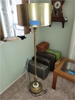 Antique Floor Lamp 61" Tall Crack in Base
