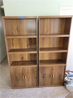 2 Bookcases 71" Tall x 28" Wide x 11 1/2" Deep