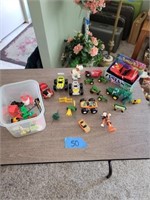 Assorted Toys Cars, Trucks, Etc