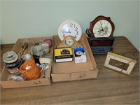 Candles, Alarm, & Mantle Clocks