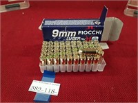Fiocchi 9mm Luger Training 115Gr 50 Cartridges