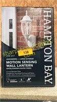 Hampton bay motion sensing wall lantern - white