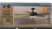 Hampton bay large ceiling room fan - 52 in - oil