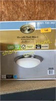 Hampton bay dimmable LED flush mount - 13 in