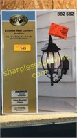 Hampton bay exterior wall lantern - black