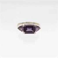 Lab Created 5.20ct Russian Alexandrite Ring