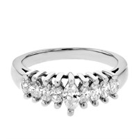 Platinum 0.79ctw Diamond Ring