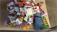 Erasers, pencil case, school items