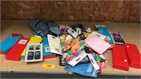 Pencil cases, erasers, school items