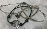 (4) Sterling Silver Bracelets