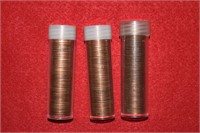 Three Tubes of Unc. 1973-D Lincoln Pennies