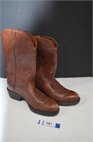 Men's Farm & Ranch Leather Boots Size 9 1/2 M