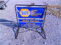metal Napa free standing sign