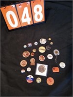 COLLECTION OF VARIOUS CAMPAIGN BUTTONS AND MISC.