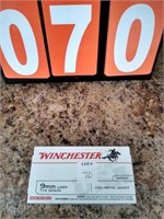 WINCHESTER 9MM LUGER 115 GR. FMJ 50 ROUNDS