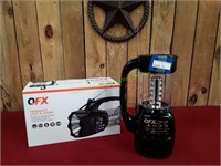 QFX Emergency Light & Sound Flashlight/Lantern