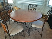 KNOTTY PINE DINING ROOM TABLE