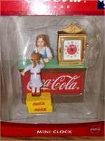 Coca Cola mini clock NIB