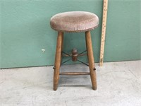 Vintage upholstered stool