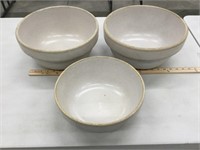 Crock bowls (3)