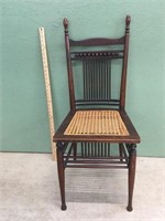Cane bottom spindle back chair