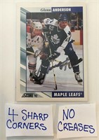 1992 Score Hockey Card - Glenn Anderson