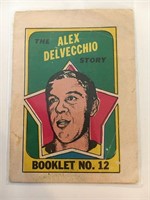 1972 Topps Hockey Story Booklet - Alex Delvecchio