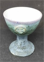 Conwy Pottery  (Wales) chalice, bottom-stamped
