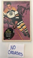 1962 Topps Hockey Card - Earl Belfour