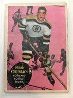 1962 Topps Hockey Card - Orland Kurtenbach