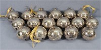 (17) Wallace Silverplate Bell Ornaments