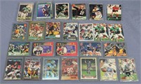 Group of 1990s Topps Football + Baseball Cards