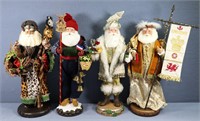 (4) 20" Santa Claus Figures