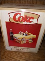 Coca-cola brand Drive refreshed cookie jar NIB