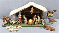 12pc. Paper Mache Italy Nativity
