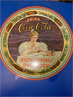 Coca Cola tin serving tray