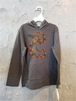 BOYS SMALL HOODIE SHIRT (DESIGN IS RUBBERY)