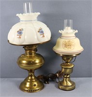 (2) Vintage Brass Table Lamps