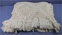 Antique White Crochet Coverlet