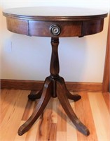 Antique Walnut Pie Crust Side Table