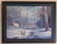 Robert Wood Landscape Print, Framed