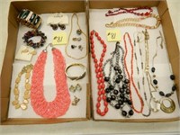 (2) Flats of Assorted Necklaces, Bracelets &