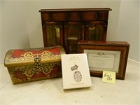(3) Jewelry Boxes and a Keepsake Ornament