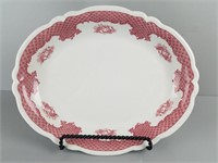 Shenango Oval Meat Platter Winchester Red Grape