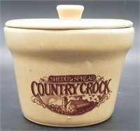 Vintage Country Crock Ceramic Jar w/ Lid